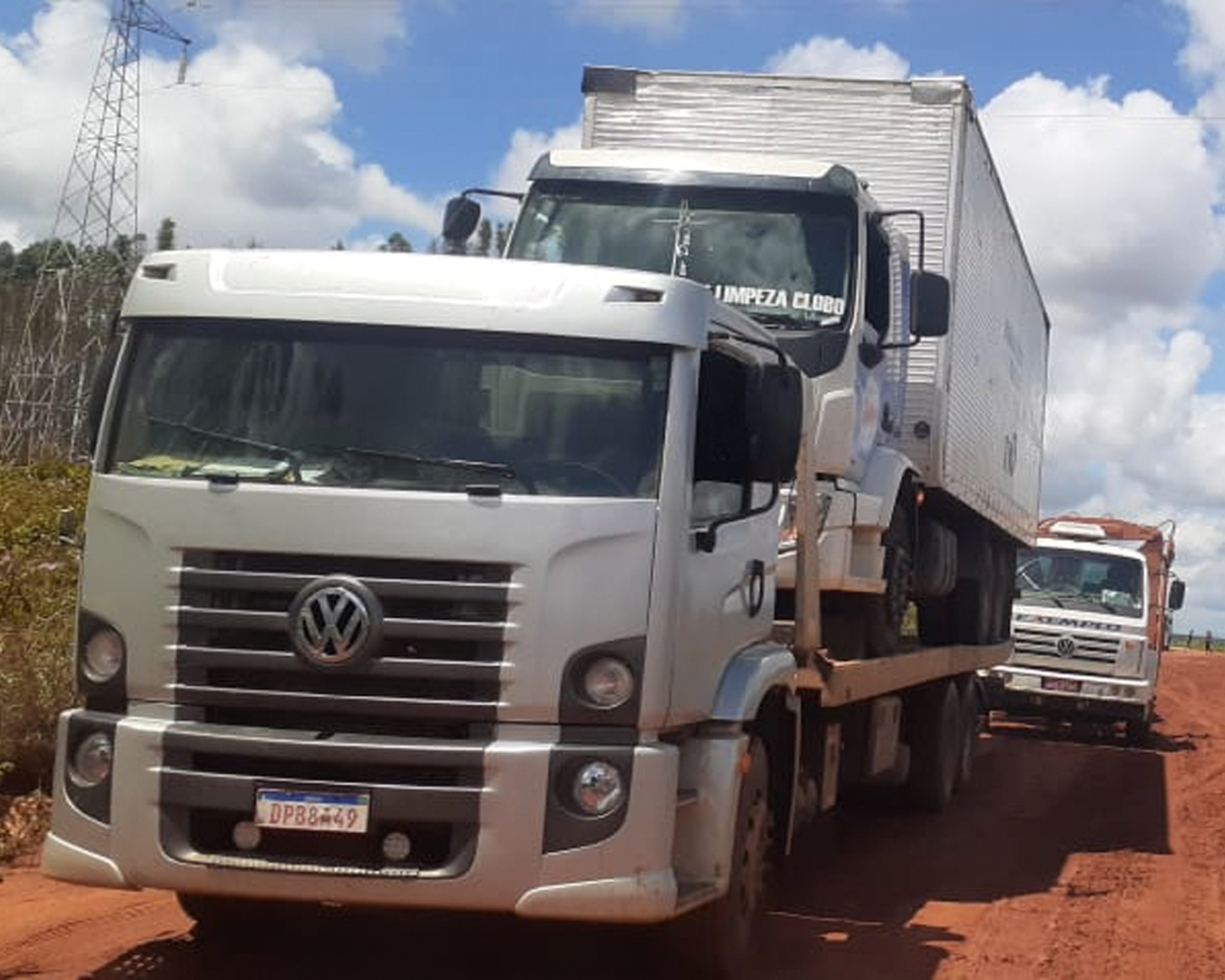 Veículo pesado atendido pela Exemplo Transportes